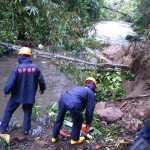 Penanganan tebing longsor sungai winongo